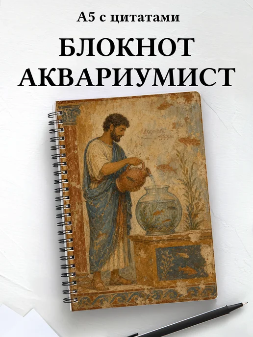 Блокнот аквариумиста с мотивирующими цитатами