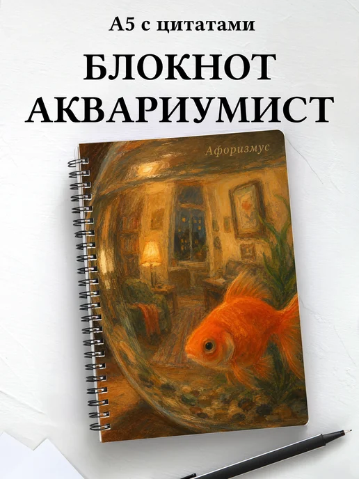 Блокнот аквариумиста с мотивирующими цитатами