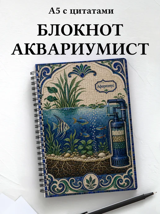 Блокнот аквариумиста с мотивирующими цитатами