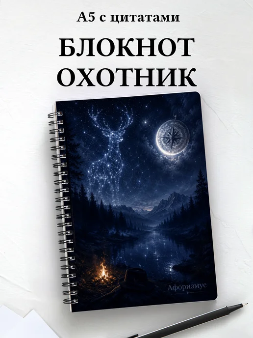 Блокнот охотника с мотивирующими цитатами
