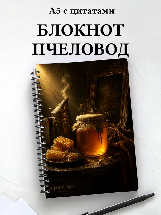 Блокнот пчеловода с мотивирующими цитатами