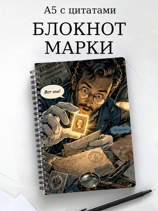 Блокнот Марки с мотивирующими цитатами