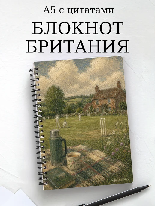Блокнот Британия с мотивирующими цитатами