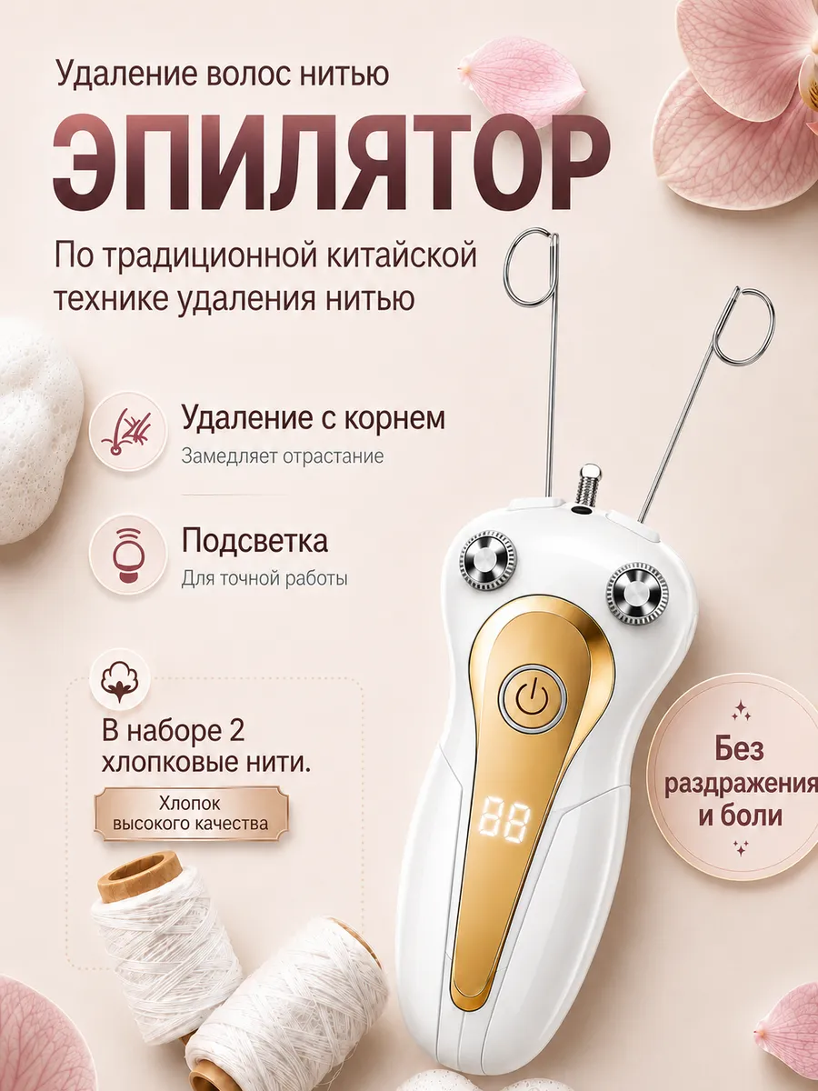 Эпилятор женский электрический депилятор нитевой
