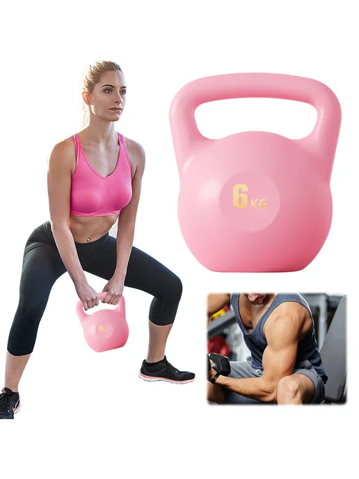 Водная гиря Water-filled 6KG для фитнеса, розовая, 6 кг, фото 2
