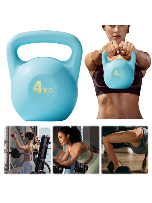 Водная гиря Water-filled 6KG для фитнеса, розовая, 4 кг