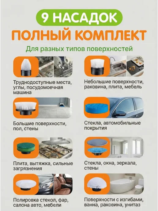 Щетка для полной уборки дома, зеленый, фото 7