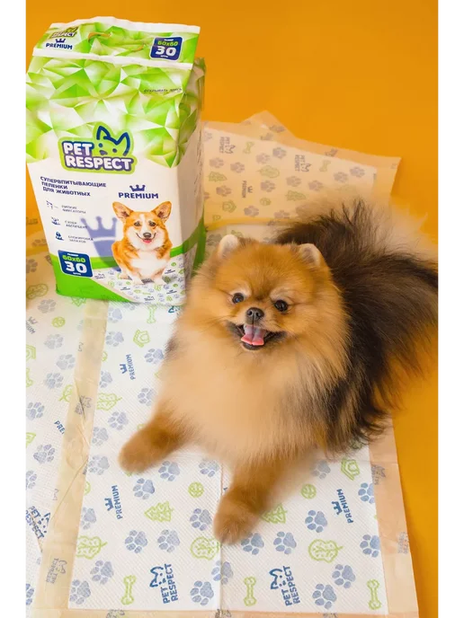 Pet Respect Пеленки для собак одноразовые 60x60 см, 30 шт, 60x90, 30 шт, фото 6