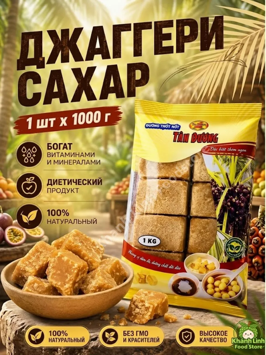 Пальмовый сахар «Tân Dương» 1 кг