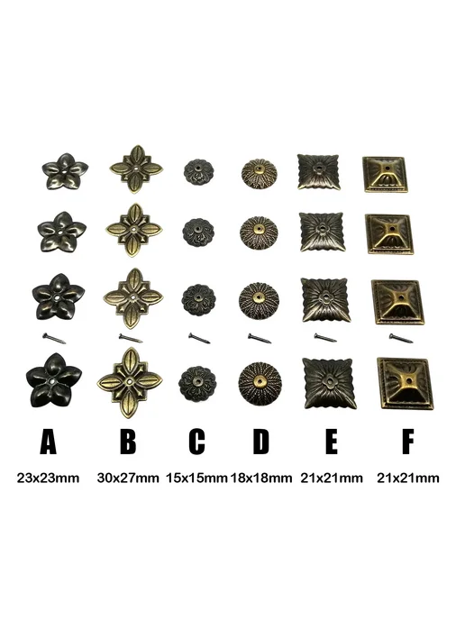 HZYUEGOU Набор декоративных гвоздей F 21x21mm 50, вариант, фото 2