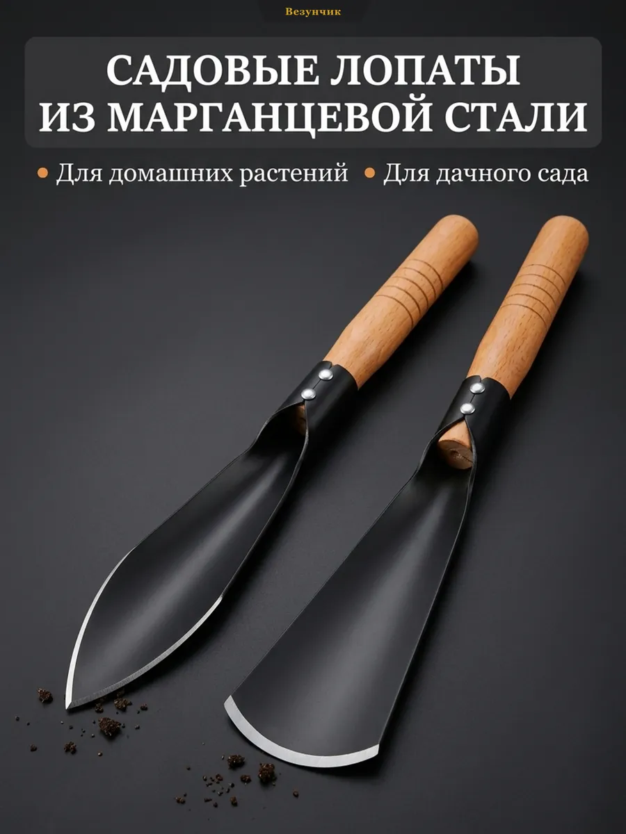 Малая лопата из марганцевой стали для сада