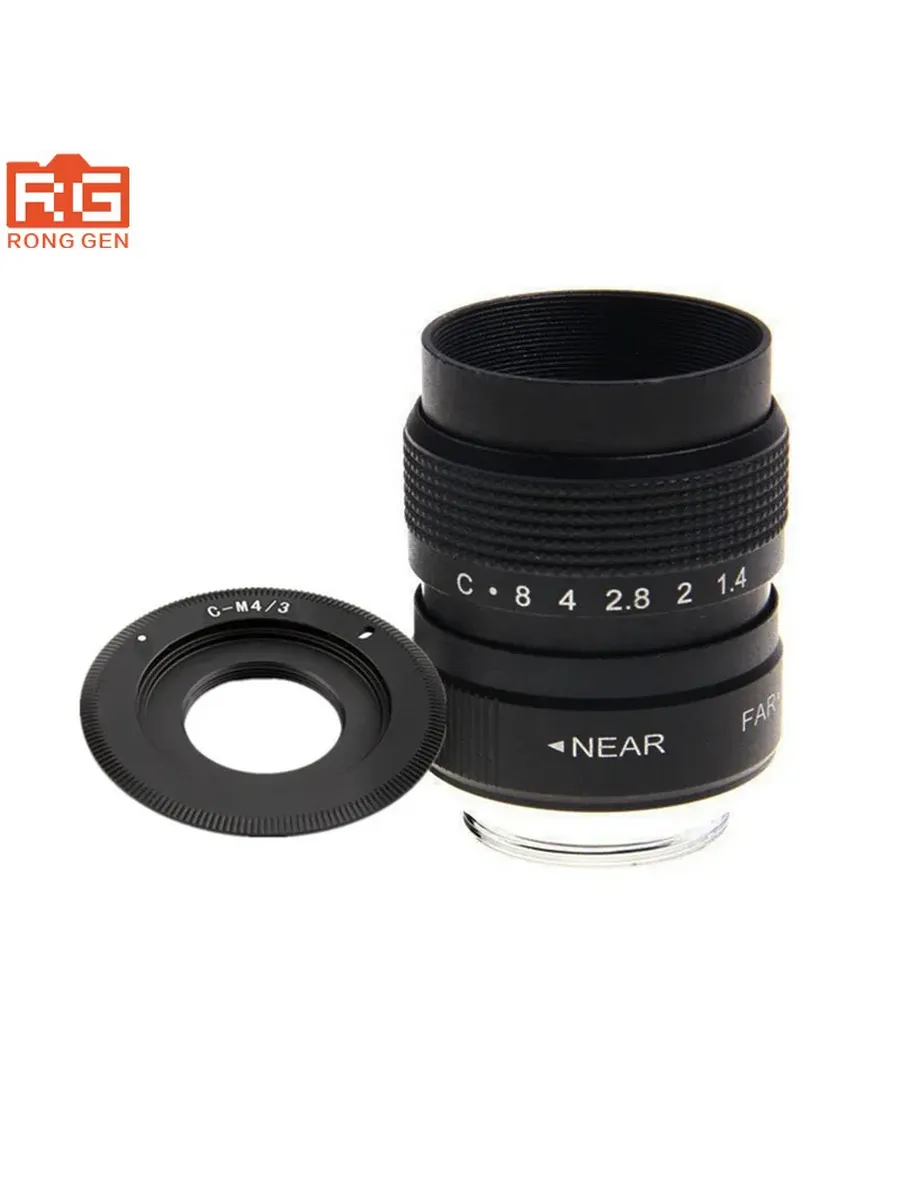 Объектив Fujian 25mm F1.4 CCTV для Olympus и Panasonic Черны