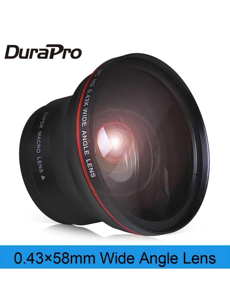 DuraPro 58 мм 0.43x широкоугольный объектив для Canon EOS 75