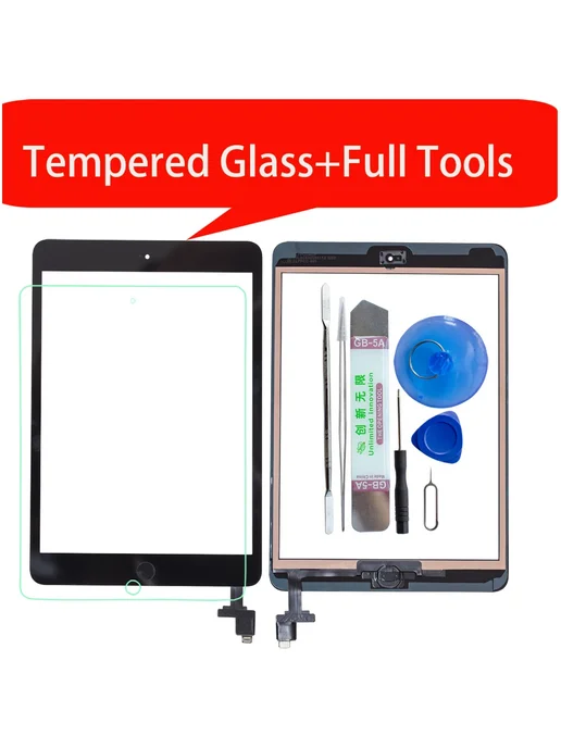 Huasha Сенсорная панель для iPad Mini 1 2 White with kits, белый, фото 2