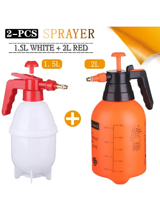 Нет бренда Ручной опрыскиватель для сада 1.5L White-2L Red, 1,5 л