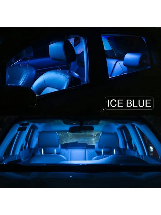 BADEYA Ice Blue LED салонное освещение для Lexus RX 1998-2020, синий