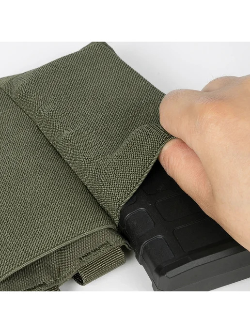 Тактический подсумок IDOGEAR 5.56 для 3 магазинов, MC, черный, фото 4