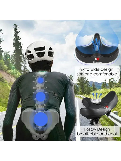 West Biking Велосидело черное, 127 Black, черный, фото 4