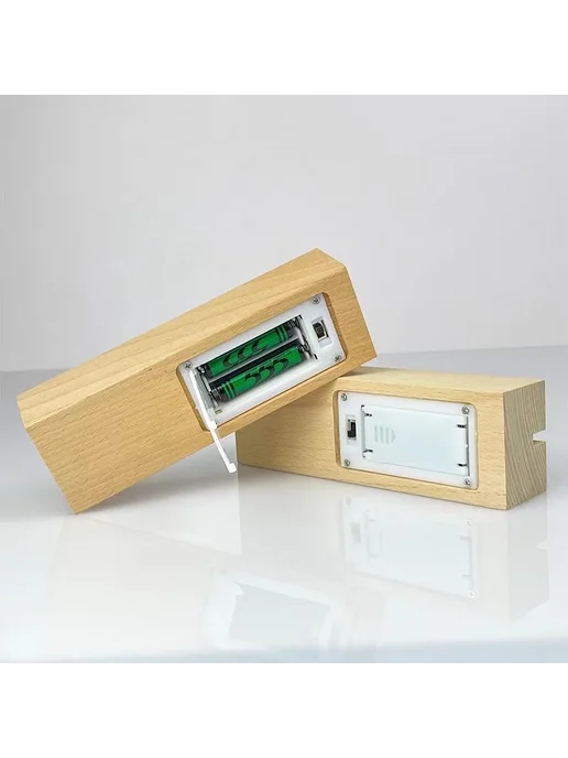Нет бренда Деревянная база для LED лампы, Rectangle-Slot-15cm, Warm Lig, Деревянная база лампы Rectangle-Slot-15cm, фото 6