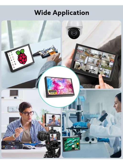 Miktver S701H 7-дюймовый HDMI монитор 8 Inch TFT Monitor, вариант, фото 6