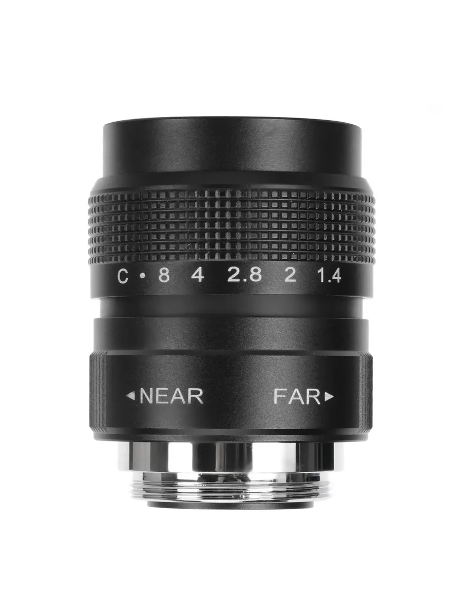 Объектив 25 мм F1.4 C Mount, черный