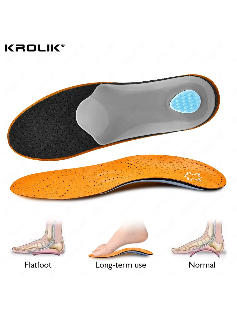 Pronator Обувь для ног Кожаные ортопедические стельки Плоско
