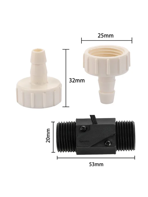 Aideepen Датчик расхода воды 6MM Circular, 8MM