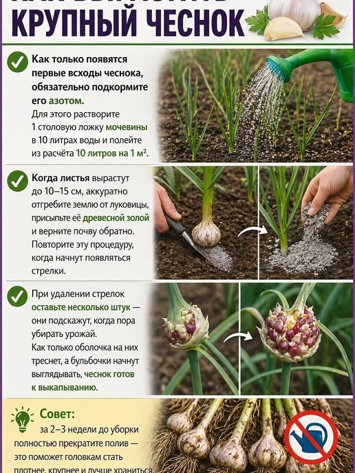 ФлораЛэнд Чеснок на посадку осенью озимый, Кубанский 0.5 кг, 500 г, фото 2