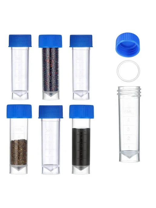 Нет бренда Пластиковые пробирки 5ml Transparent, 5 мл, фото 6
