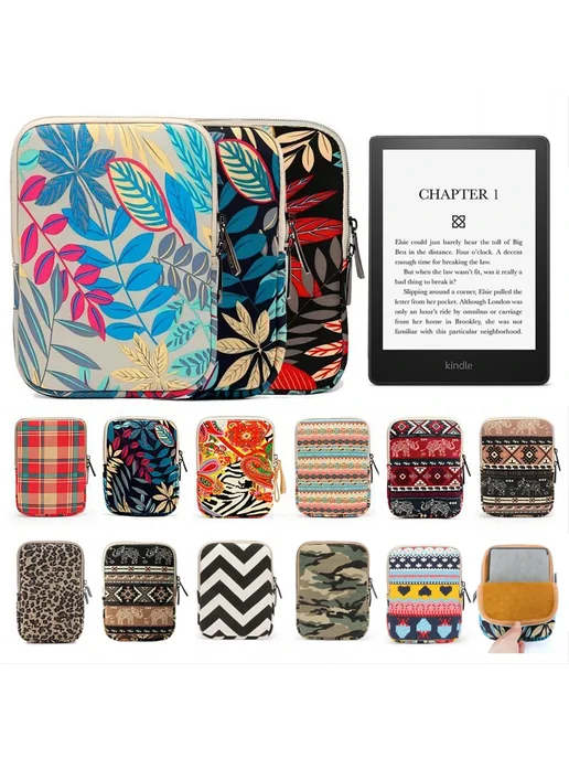 moboons Чехол для Kindle 7" с принтом леопард, цвет 18, бежевый, фото 2