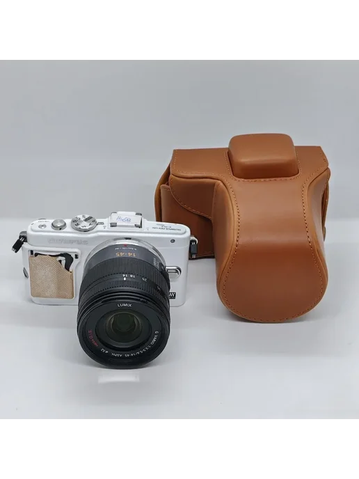 Нет бренда Чехол для Olympus E-PL5 E-PL6 EPM2 из искусственной кожи Bro, вариант