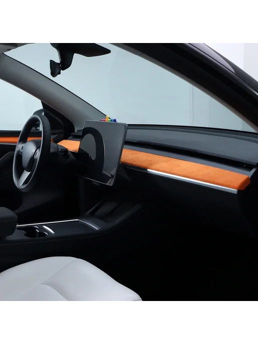 Alcantara Накладка на приборную панель Tesla Model 3 Y (2019-), Alcant, вариант, фото 3