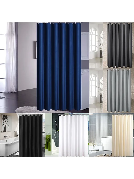 Водонепроницаемая шторка для душа Mycin Color WHITE, белый, фото 2
