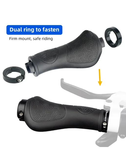 Нет бренда DEEMOUNT Рукоятки руля для велосипеда Long Short RD Ring, вариант, фото 3