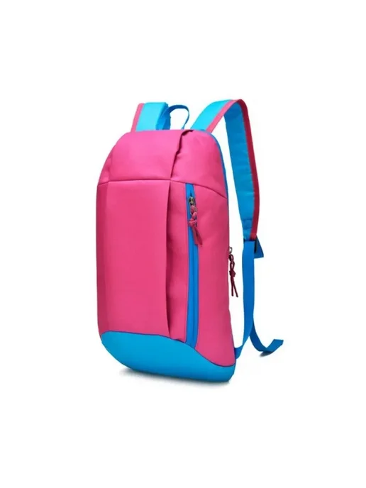 Нет бренда Розовый спортивный рюкзак Pink, легкий, небольшой, голубой, фото 4