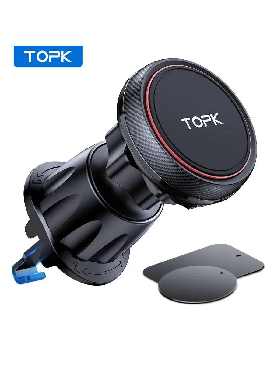 Магнитное автомобильное крепление для телефона TOPK в автомо