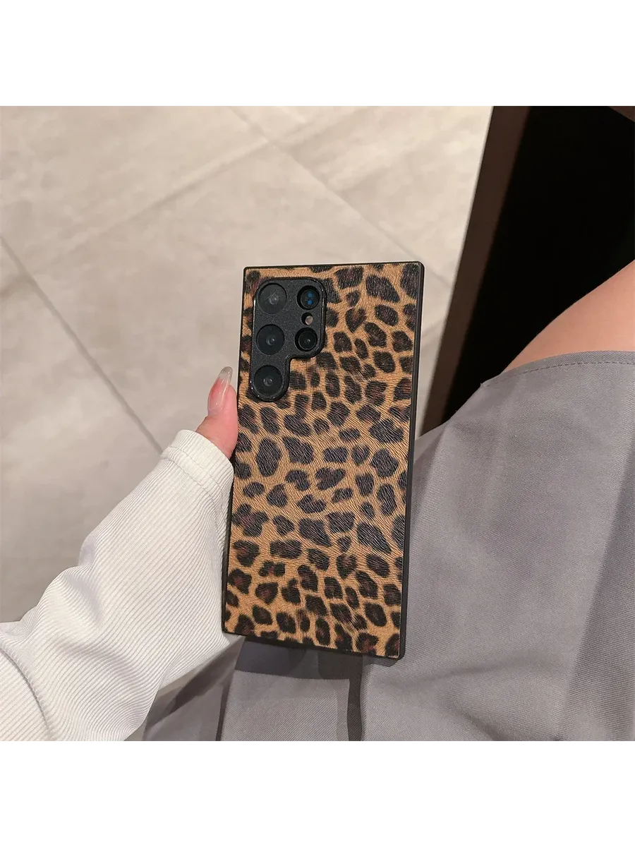 Чехол Leopard Crocodile Print S24 Ultra для Samsung Galaxy S