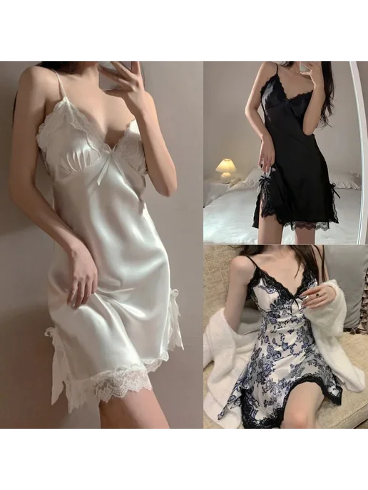 Bigsweety Ночная сорочка сексуальная из полиэстера, вариант, фото 3