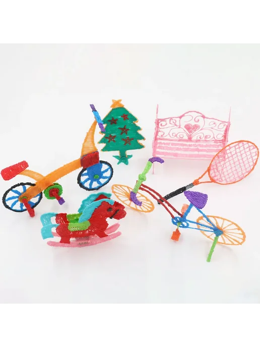 TOBIOPFK PLA нить для 3D-ручки, 50M, 10 цветов, 30 цв., фото 4