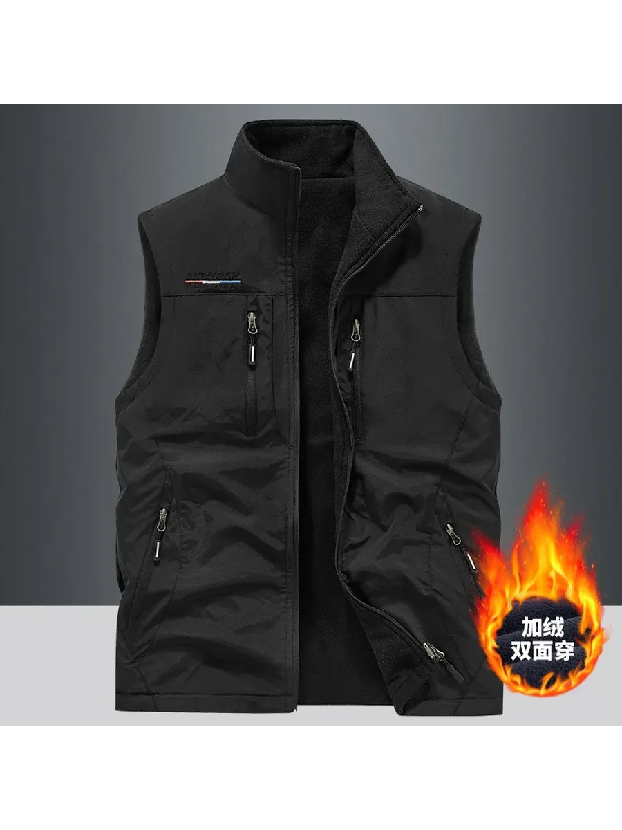 Мужской флисовый жилет 4XL