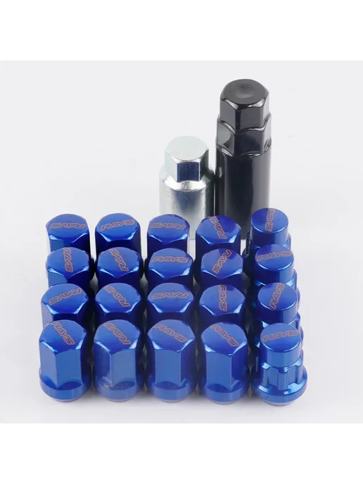 BANGCOOL RAYS 17HEX противоугонные стальные гайки М12Х1,25 Красный, синий