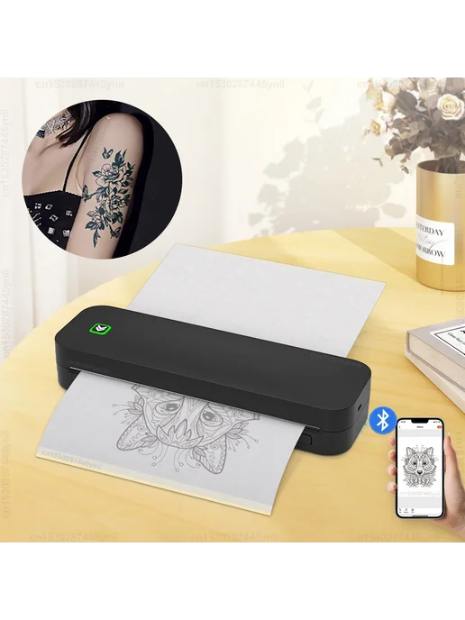 Labelwell Термопринтер D210 A4 Black Printer, черный, фото 2