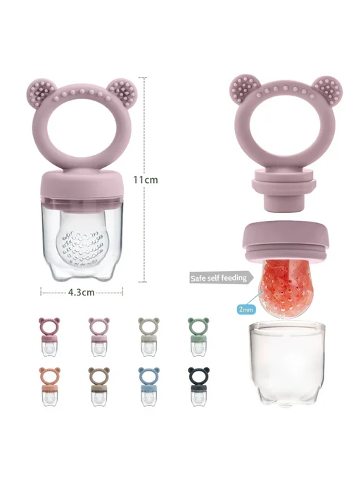Нет бренда Силиконовая кормушка для фруктов Baby, цвет A2, белый, фото 6