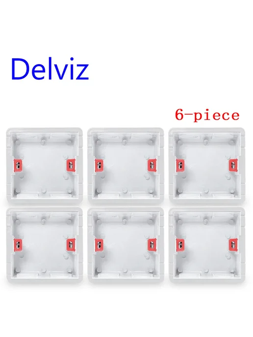 Нет бренда Коробки для выключателей Delviz, 6 шт, 6 шт