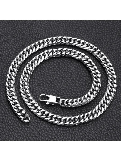 HNSP Цепочка из нержавеющей стали 50CM Necklaces 8MM wide, из нержавеющей стали 50CM, фото 4