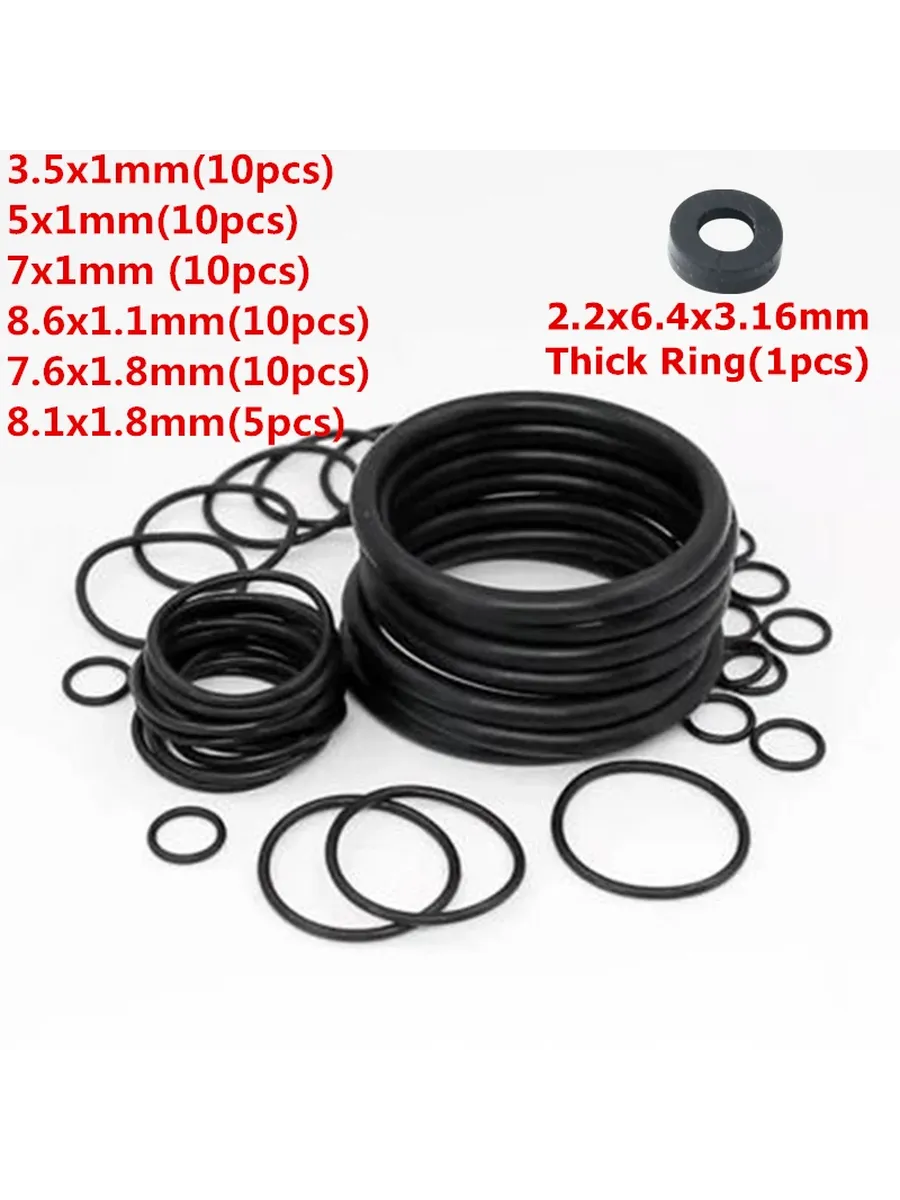Резиновые уплотнительные кольца Dupont L2/Ligne2 56 шт., 7 р