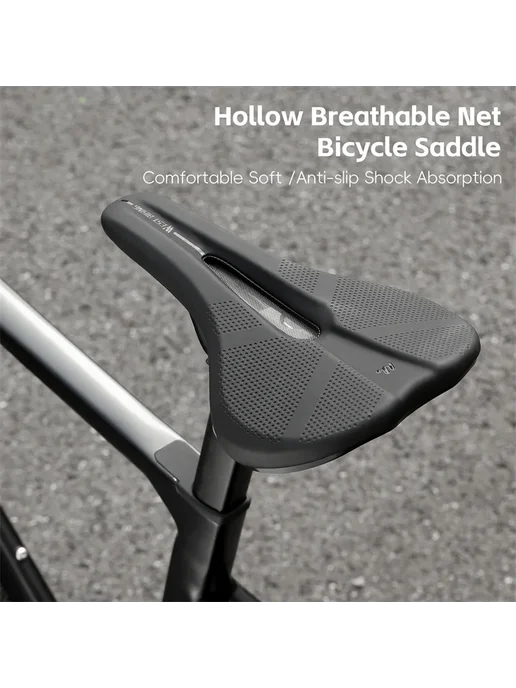 West Biking Велосипедное седло черное Breathable Net, черный, фото 3