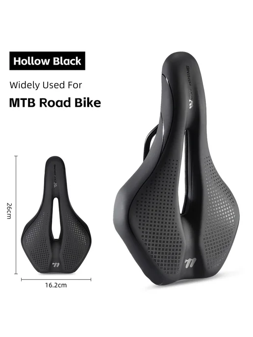 West Biking Велосипедное седло Hollow Style черное, черный