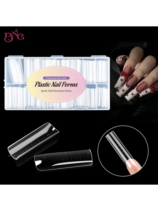 Нет бренда BNG Формы для ногтей C-150pcs-box, 15 размеров, вариант, фото 3