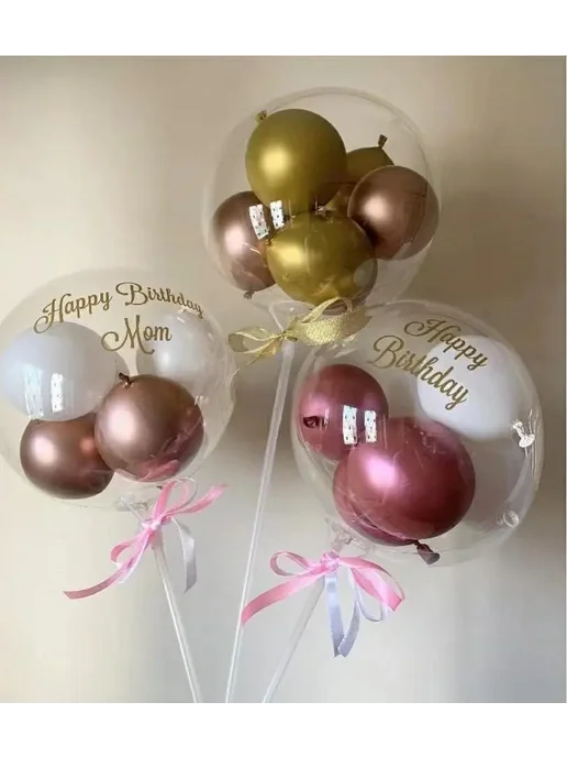 Палочки и чашки для шаров Бобо 38cm - 15inch 20pcs, 10 шт, фото 7